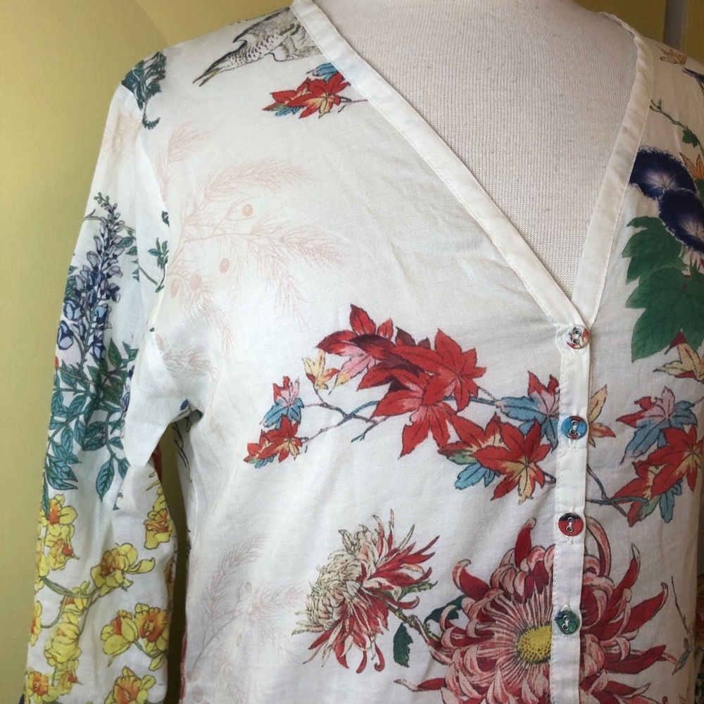 Johnny Was cotton tunic. Size small. EUC - Picture 3 of 11